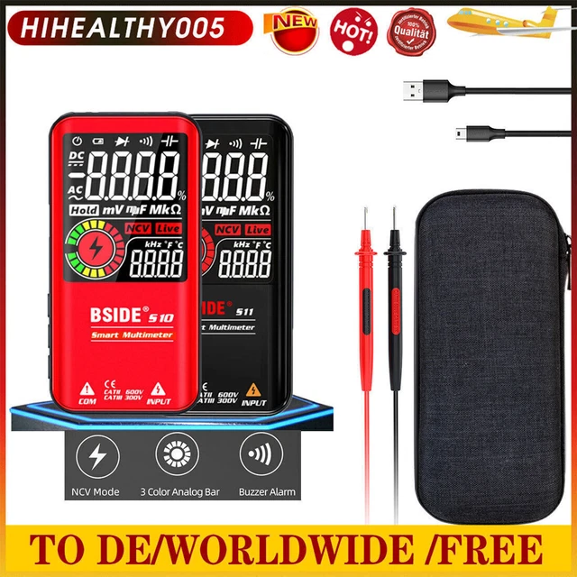 Aneng V02a Automatische Intelligente Versnellingsherkenning Elektricien Ncv Pocket True Rms Digitale Multimeter 4000 Telt Display Met Ac Dc Spanning En Stroommeting