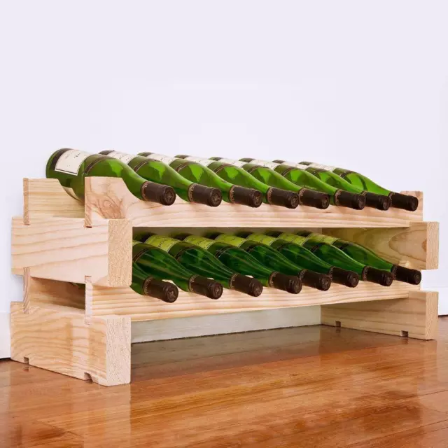 Modularack 16 Bottle Stackable Wine Rack Natural 2