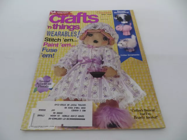 Crafts 'n Things Magazine August 1994 Bazaar Best Sellers 54 Full-Size Pattens