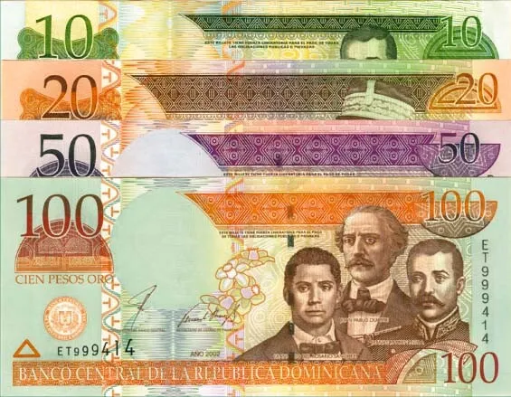 Dominican Republic - Set of 4 Notes (10-100 Pesos Oro) - P-165a-P-171a - 2000 da