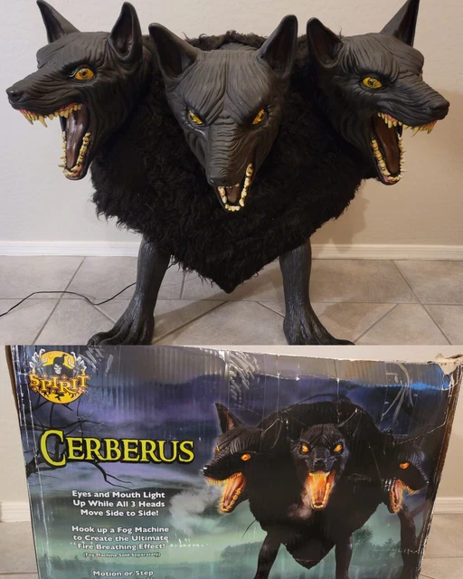 SPIRIT HALLOWEEN CERBERUS Dog Prop Animated Animatronic Works READ