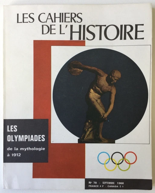 Les Cahiers De L'Histoire – Spécial Olympiades – Revue Vintage – Bon état