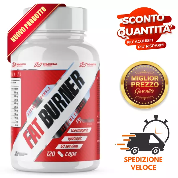 Brucia Grassi Forte 120 Capsule - Fat Burner Dimagrante Termogenico PerditaPeso