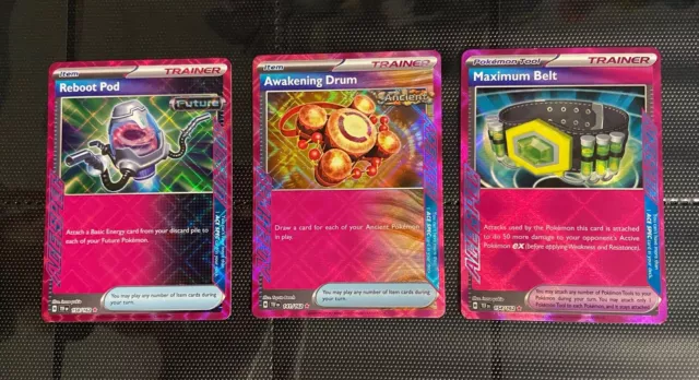 Pokémon Card Bundle - Temporal Forces - 3 Ace Spec Cards - Maximum Belt