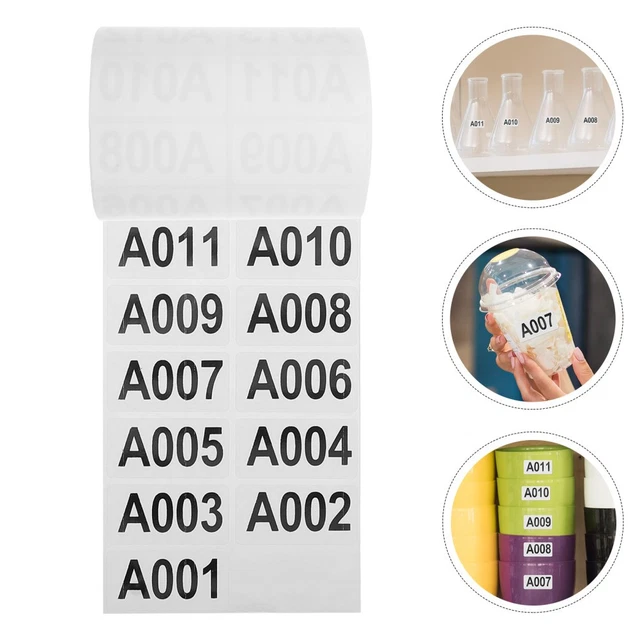 Real Classification Stickers NUMBER SEAL STICKER Labels for Storage Bins Classification Stickers $27 ...