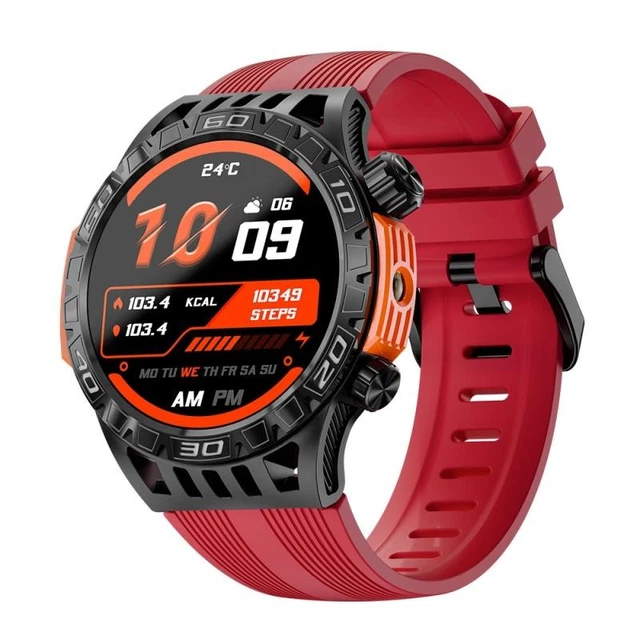 DREMAC DM1 Orologio Sportivo GPS 48mm: Torcia LED, 110+ Sport, Batteria 30 Giorni, Monitoraggio Salute