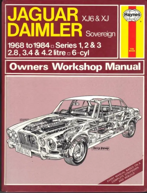 Jaguar Xj6,Xj, Coupé,Daimler Sovereign Series 1,2 & 3 Haynes Manuale 1968-1984