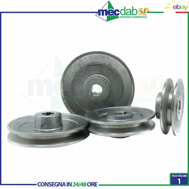 PULEGGIA PER MOTORE Elettrico E Compressore In Alluminio Foro 24 - Foto 10