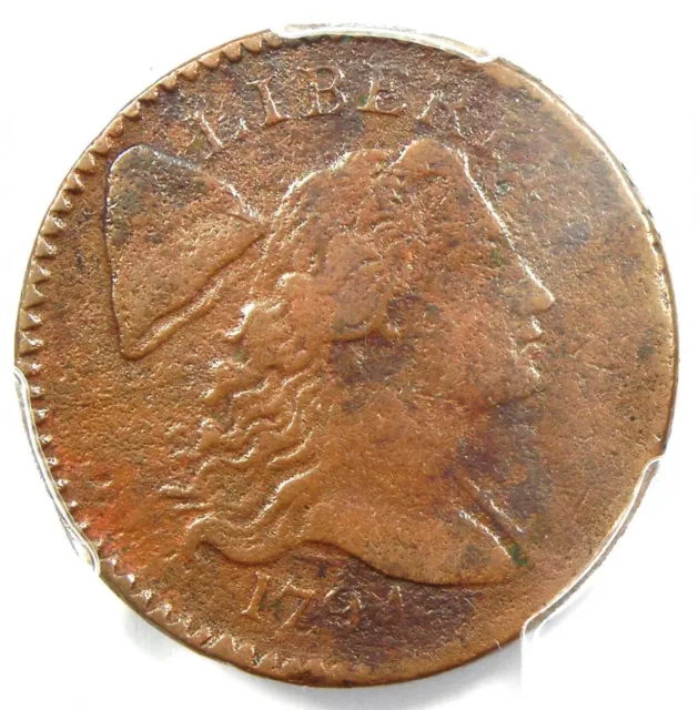 1794 Liberty Cap Large Cent 1C Coin - Certified PCGS VF Details - Rare!
