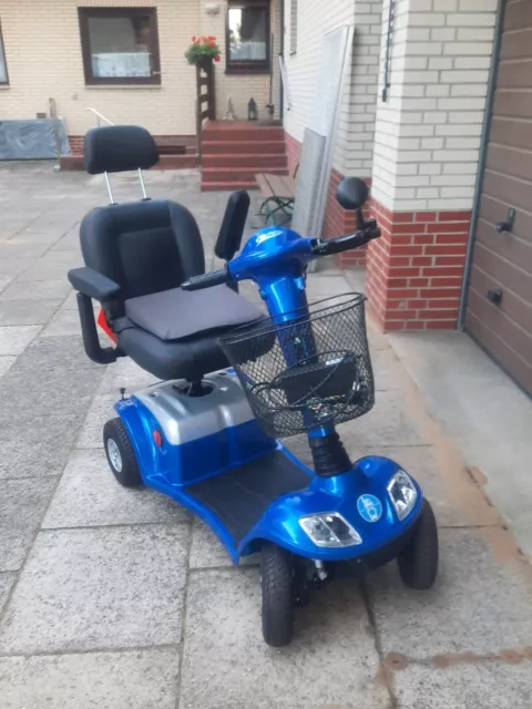 scooter elektromobil senioren mobil gebraucht Kymco Super 8, blau