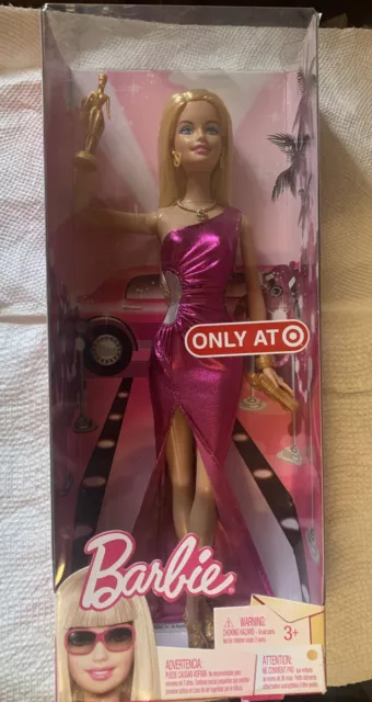 Barbie Movie Star Red Carpet Academy Award Winner Target Pink Glam Doll NOS RARE