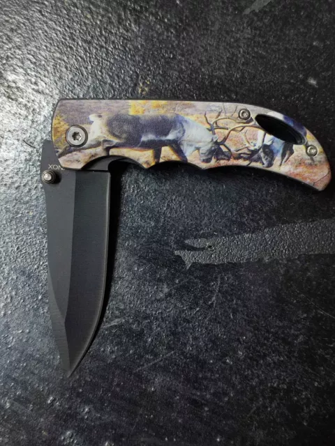 Coltello Da Tasca 18cm Manico Alluminio 'LOTTA CERVI' Ausonia