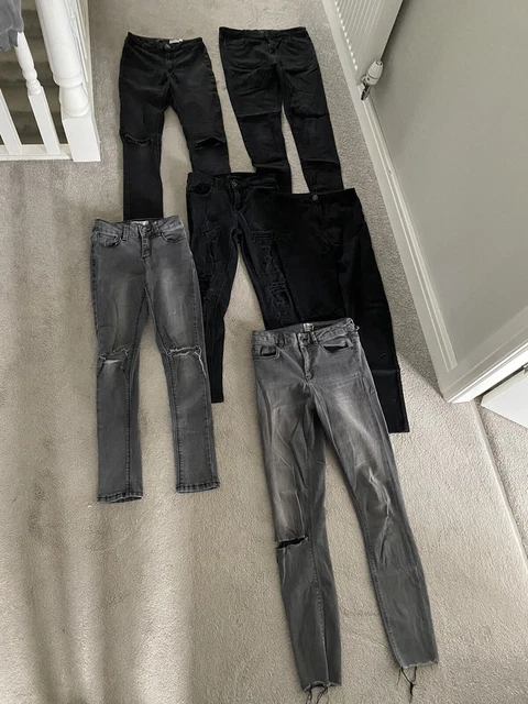 Pacchetto jeans bambina 6 paia RI New Look età 12 anni