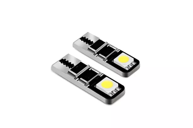 Coppia lampadine auto canbus 2 led smd t10 luce fredda interni auto 12V CA-02703