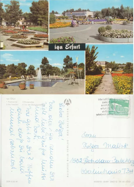 10x alte Postkarten ERFURT 1960-1990 LOT Konvolut AK Ansichtskarten Thüringen