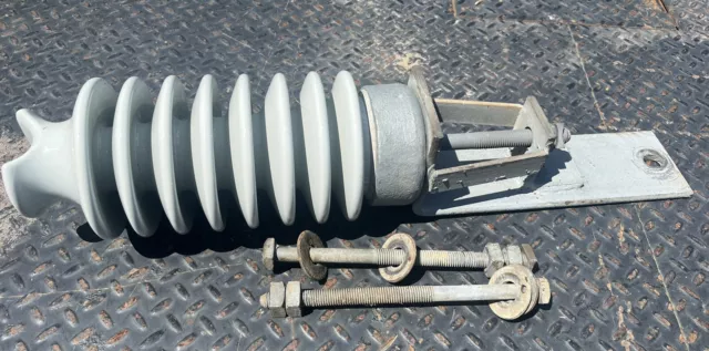 high voltage 14” insulator and mounting hardware
