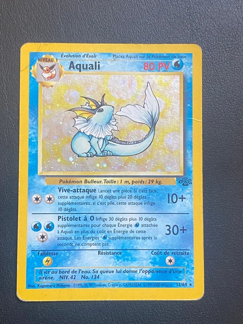 Pokemon Cards Fr Wizards Jungle - Aquali 12/64 Holo - Pl