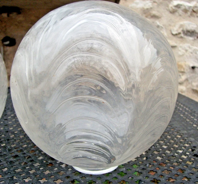 Globe Abat-Jour En Verre - Diamètre 12 Cm - Remplacement Pour Lustre Et Applique Murale - Design Élégant