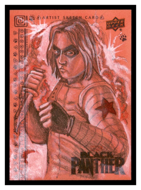 2018 Upper Deck UD Black Panther 1/1 Sketch Brian Schillinger Winter Solder JS