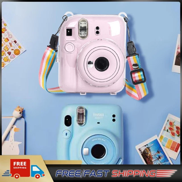 Mini Camera Case PC Crystal Camera Bag Protective Shell for Camera Instax Mini12
