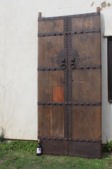 Pair of Chinese,Eastern, Antique Elm temple doors,pair of Antique doors,courier
