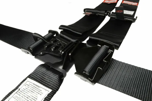 Ford Focus Midget Racing Harness Belt V Mount Sfi 16.1 Latch & Link 5 Pt Black 4