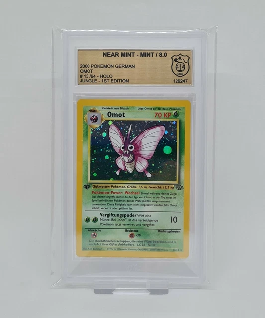 Pokemon Karte - Omot 13/64 Holo 1.Edition Dschungel GSG 8 DE !