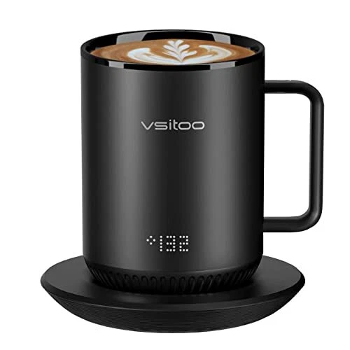 S3 Temperature Control Smart Mug With Lid Coffee Mug Warmer With Mug For Desk Ho