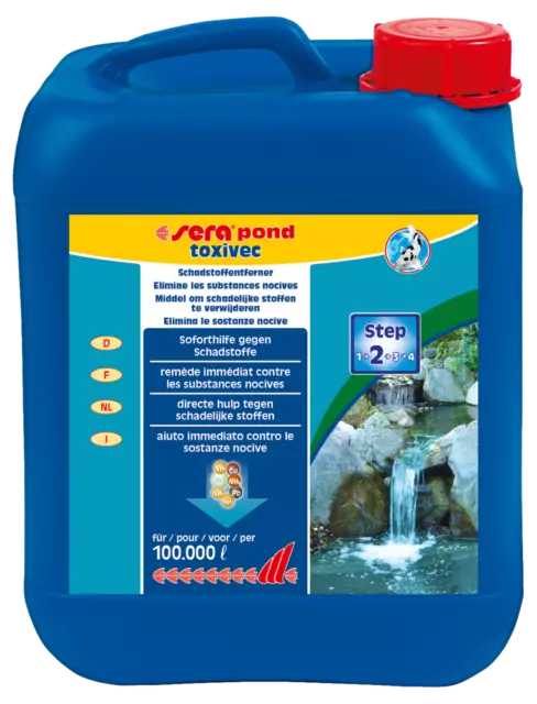 Sera pond toxivec 5 Liter Wasserwerte optimieren Gartenteich Pflegen