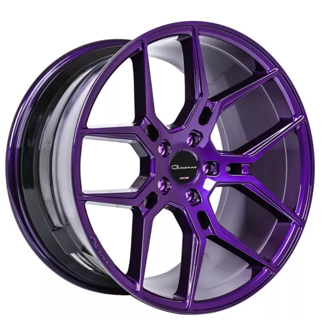 20" Giovanna Wheels Haleb Custom Dark Purple Metallic Rims
