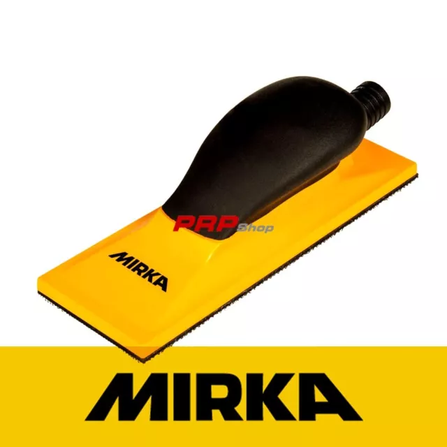 Mirka Tampone Manuale Con Aspirazione 70 x 198 mm Grip 22 H Giallo/Hand Sanding
