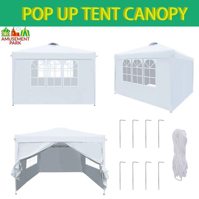 3*3m POP UP CANOPY Tent with Spacious Room Camping steel metal frame WATERPROOF