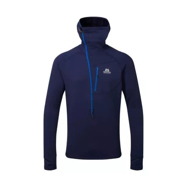 Mountain Equipment Men's Eclipse Hooded Zip T (Medieval Blue)