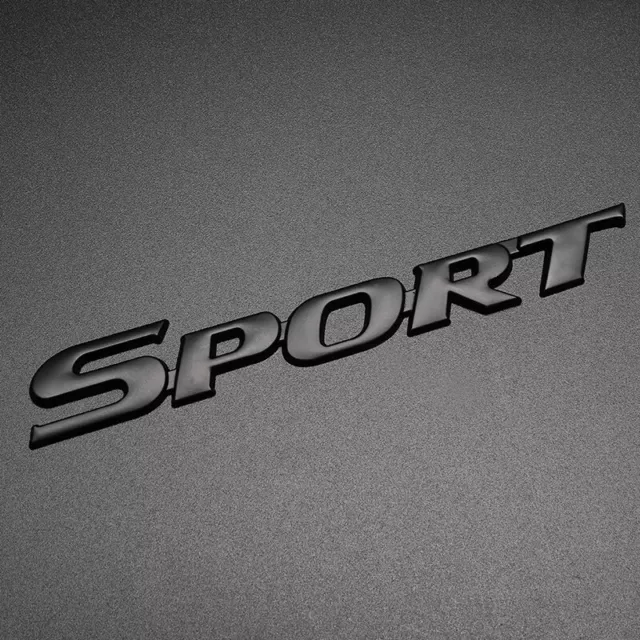 Metal Black Sport Logo Emblem Badge Decal Sticker Fit For Car Racing Fender Door