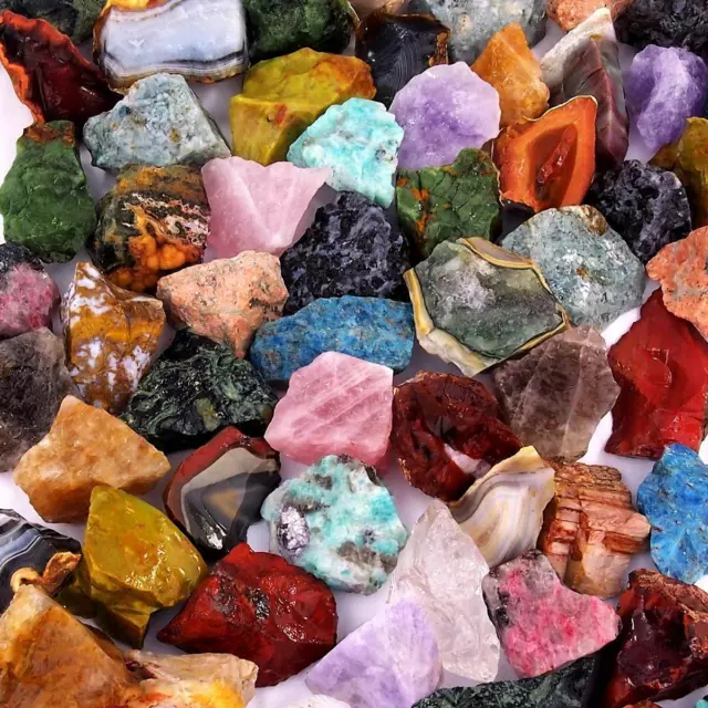 schöne Edelsteine roh aus Madagaskar Ø 30 - 50 mm Wassersteine Heilsteine Steine