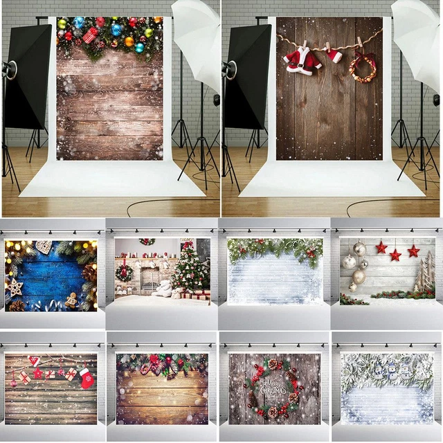 accessoires photo Toiles de fond Décor de Noël Tableau de fond de photographie