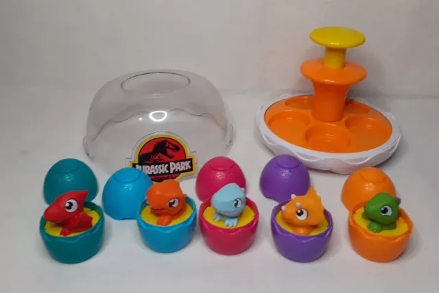 Jurassic Park World Tomy Toomies Baby Activity Toy Spin and Hatch Dino Eggs