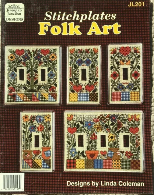 Folk Art Light Stitchplates Jeremiah Junction Designs Cross Stitch Pattern JL201