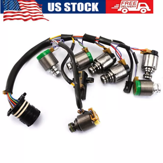 Auto Transmission Solenoids Valve Kit 01V Zf 5HP19 Fit for BMW with Harness