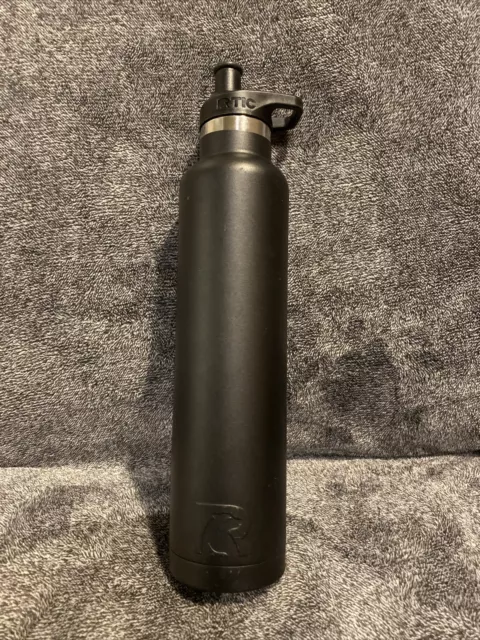 RTIC 26oz Double Vacuum Insulated Stainless Steel Water Bottle - Black Pop Top