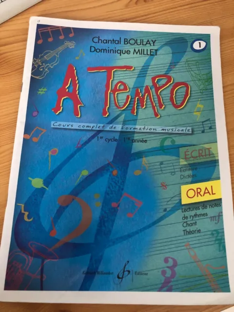 cours complet de formation musicale A TEMPO 1er cycle 1ere année ORAL