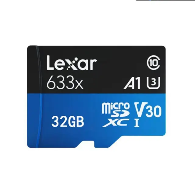 Lexar 128GB 64GB 32GB micro SD UHS-I C10 633X HD 4K C10 Card Lot 100MB/s