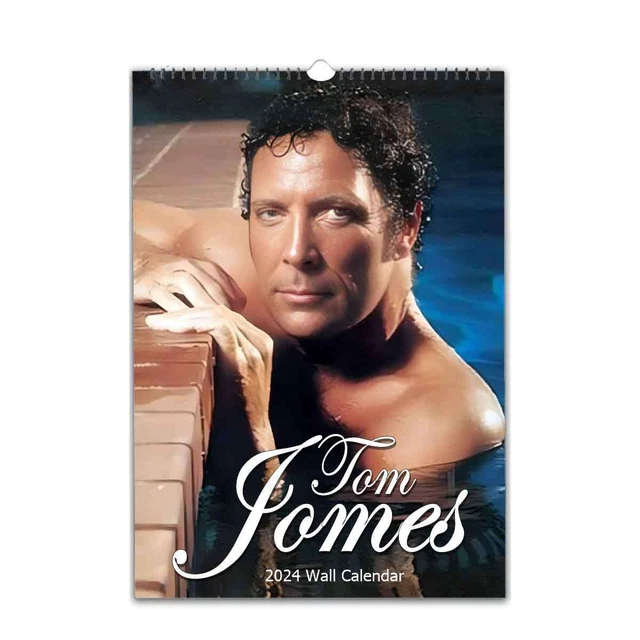 YOUNG TOM JONES 2024 Calendar with your message printed on cover £24.99