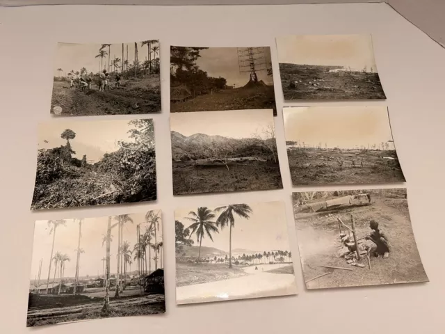 9 Official US War Department WWII ERA Photos New Guinea & Surrounding Lot# 1