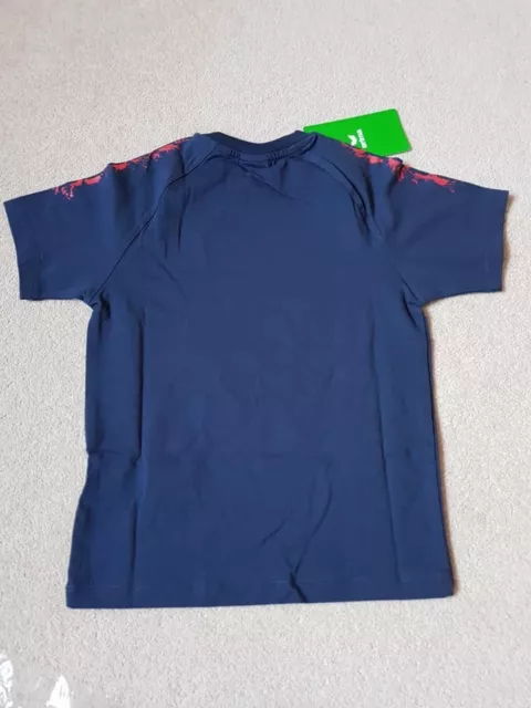 Brandneu mit Etikett Erima Kindergrafik 5 C Promo-T-Shirt in marineblau Größe 128 UVP £13 2