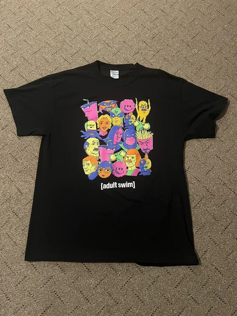 Rare Official Carls Jr. Hardee’s Adult Swim Employee T-Shirt Sz Large