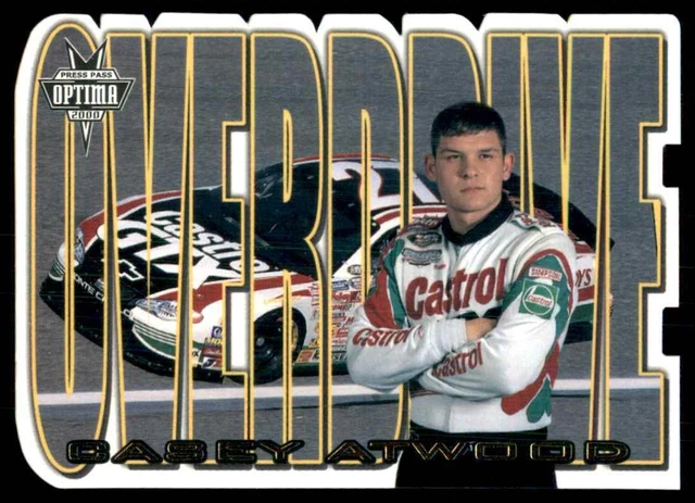 2000 Press Pass Optima Overdrive Square Cut Casey Atwood #OD2