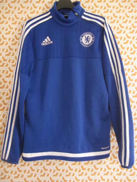 SWEAT ADIDAS CHELSEA Football Climacool Bleu polyester Vintage Enfant XS EUR 22 90 PicClick FR