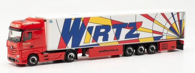 Herpa 1/87 Mercedes Actros Theiler Camion Citerne Jaune 121163