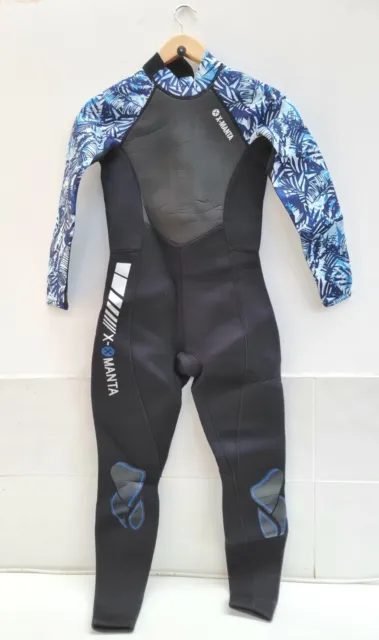 Dive & Sail X-MANTA wetsuit Womens blue black diving sailing Neoprene, Large.
